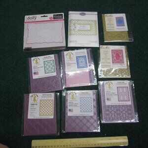 9 Cheery Lynn Metal Dies Frames Toppers Cards